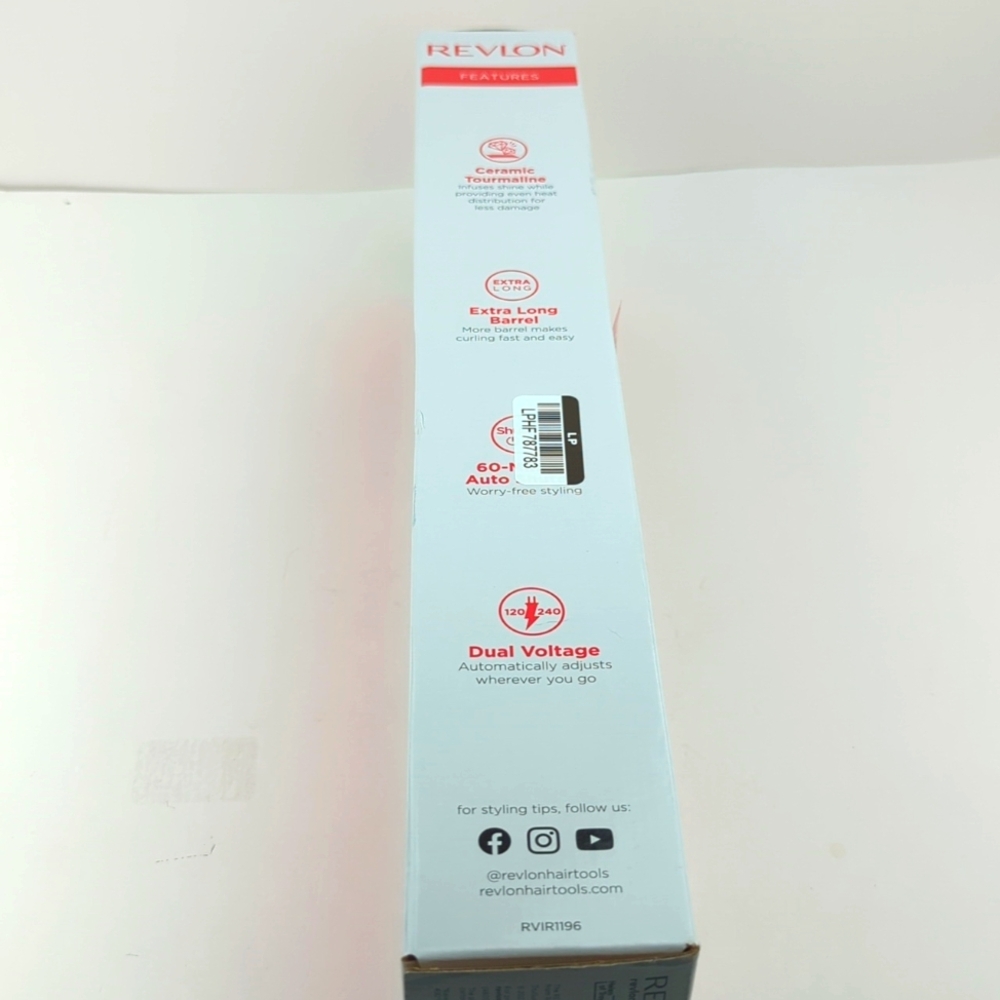 Revlon Pink and Black Easy Heat 1" Curling Iron Open Box Inspected - Picture 4 of 5